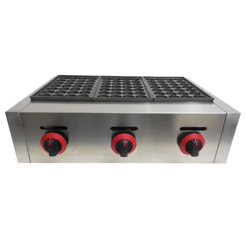 Takoyaki Machine Gas Triple Plate 28 Hole FR-11R