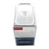 The Egg Boiler Half Boiled Cooker Machine FR-15HF is a stainless steel automatic egg boiler with a digital display and lid, perfect for consistently cooking eggs to perfection.