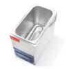 The Egg Boiler Half Boiled Cooker Machine FR-15HF is a rectangular stainless steel sous vide device with front panel digital controls, ideal for precise cooking and efficient egg boiling.