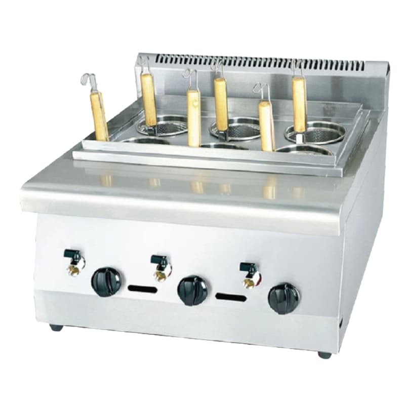 Pasta Noodle Boiler 6 Grids Gas Machine FGH676