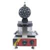 Front view of the Waffle Flower Water Tear Maker Electric FNP-689, featuring a round patterned cooking plate and control knobs on the base—ideal for making delicious waffle flowers at home.