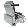 A Waffle Cube Chocolate Machine FNP-81 made of stainless steel features a black handle, open lid, visible power cord, and heating plates.