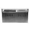 Hotdog Grill Machine Gas with Deep Fryer featuring sectioned tray slots on the left and a deep sink on the right.