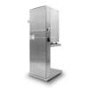 The Potato Cutter Manual Cutter Machine LP-Curly is a metallic slicer with a handle and blade, perfect for slicing doner kebabs and creating curly potato fries.