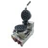 The Waffle Plate Water Tear Round Plate Mould Spare Part features an open round plate with a heart-shaped pattern, perfect for creating delightful waffles in your commercial waffle maker.